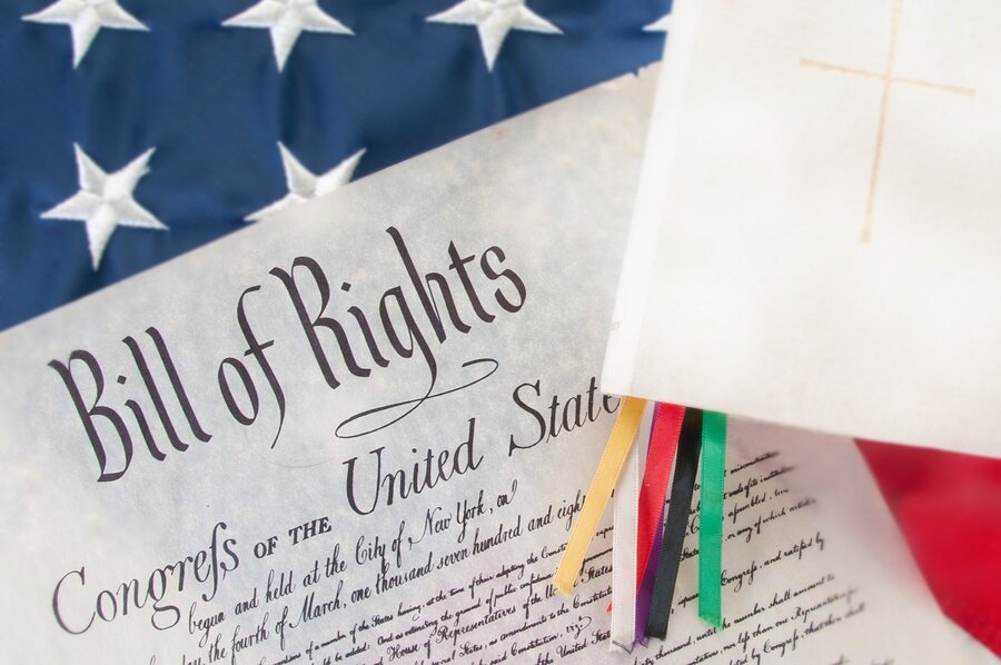 bill of rights next to Bible